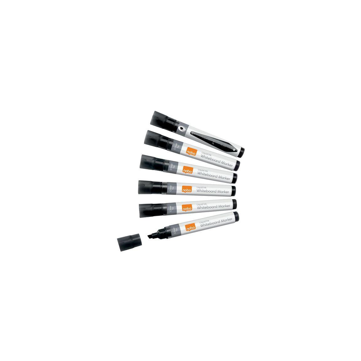 Whiteboard pen NOBO Liq oblique sv 10/pack