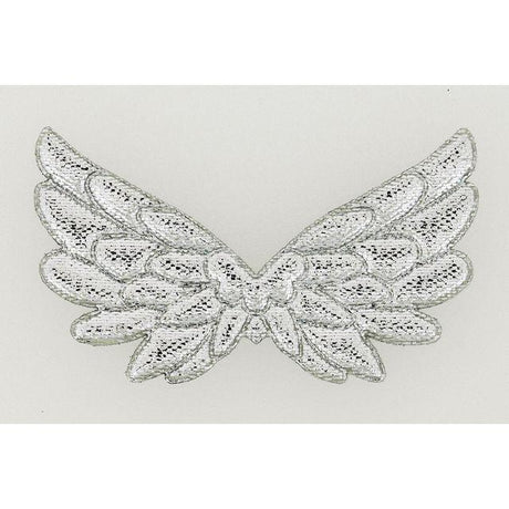 Angel wings silver 10/pack