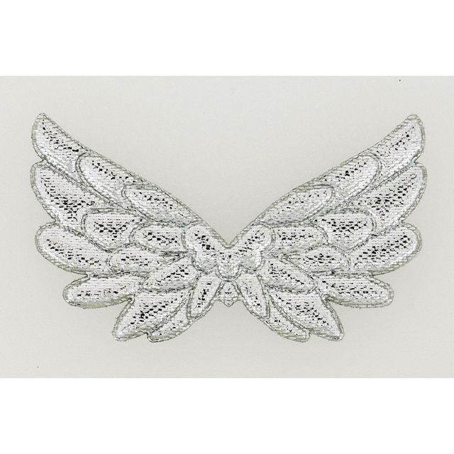Angel wings silver 10/pack