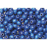 Wooden bead 8 mm blue 200/pack