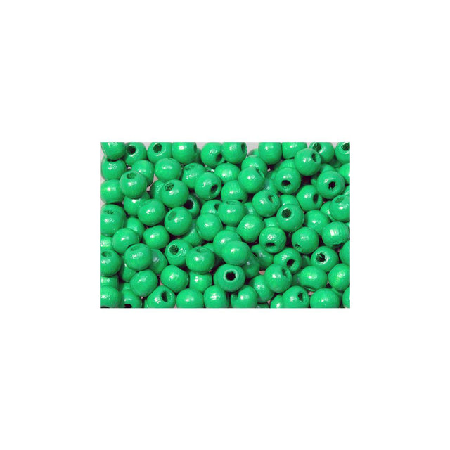 Wooden bead 8 mm green 200/pack