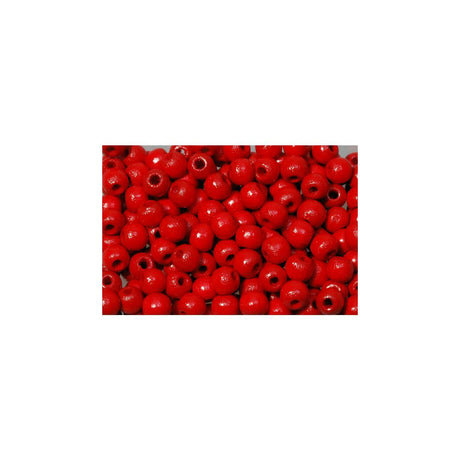 Wooden bead 8 mm red 200/pack
