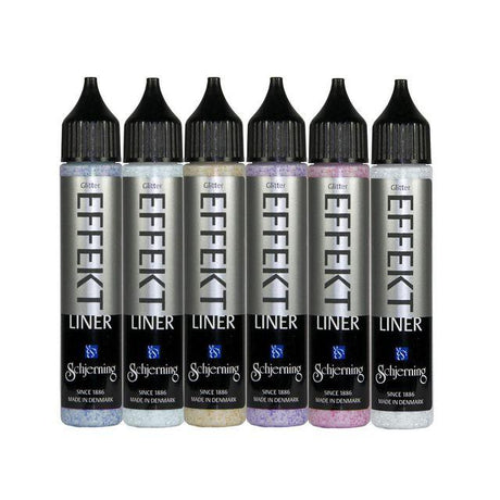 Effect liner glitter paint 6x28 ml 6/pack