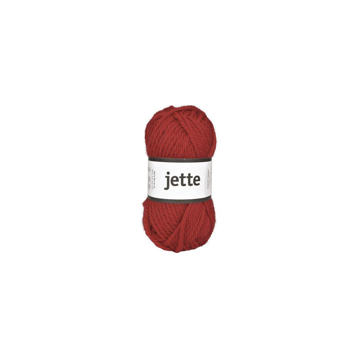 Wool yarn Jette 50g red