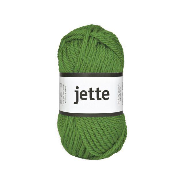 Wool yarn Jette 50g green