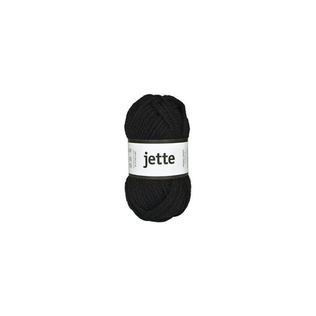 Wool yarn Jette 50g black