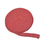 Tube knitted fabric 4cmx10m grey/red