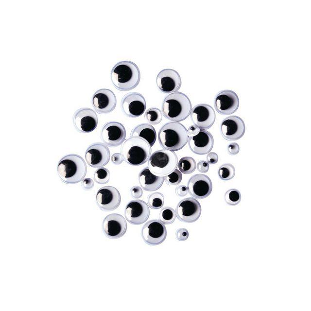 Eyes black/white mix 300/pack