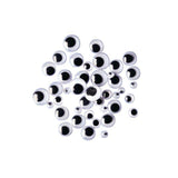 Eyes black/white mix 300/pack