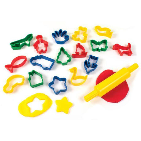 Clay moulds with rolling pin 17/fp