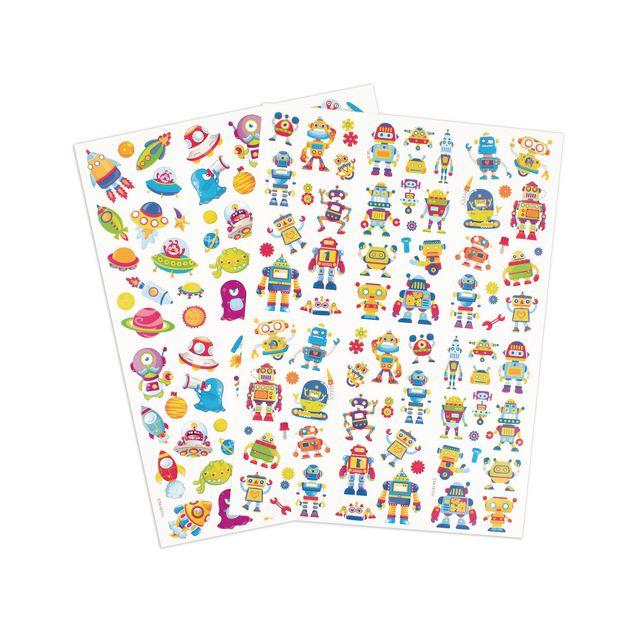 Stickers robots and space figures 154/pc