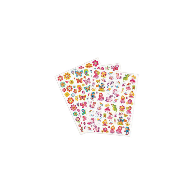 Stickers fairy tales, butterflies and flowers