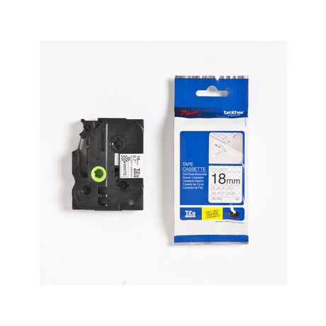 Tape BROTHER TZESE4 18mm black on white