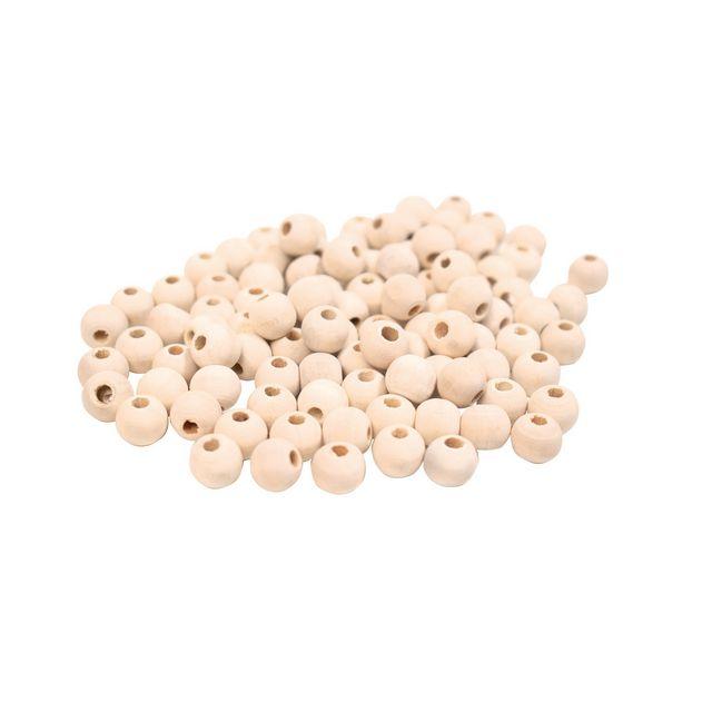 Wooden beads 10mm 100/pack