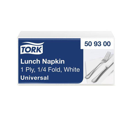 Napkin TORK 1/4-weight 1-ply white 500/pack