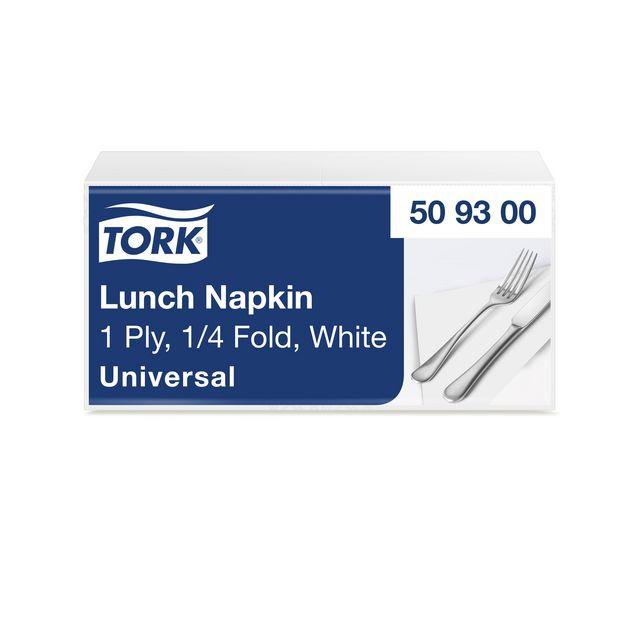 Napkin TORK 1/4-weight 1-ply white 500/pack