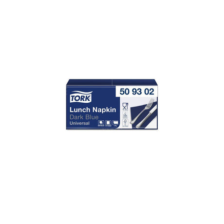 Napkin TORK 1/4-weight 1-ply w.blue 500/pack