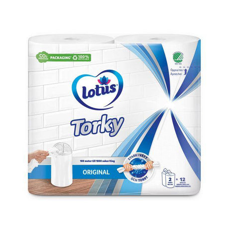 Drying roll Lotus Torky 1-L white 12/pc