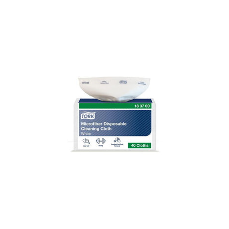 Microfibre cloth TORK 29,5x34cm white 40/pack
