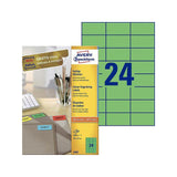 Label AVERY green 70x37mm 2400/pc