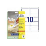 Label AVERY removable 96x50,8mm 240/pc