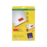 Label AVERY red 45,7x21,2mm 960/pc