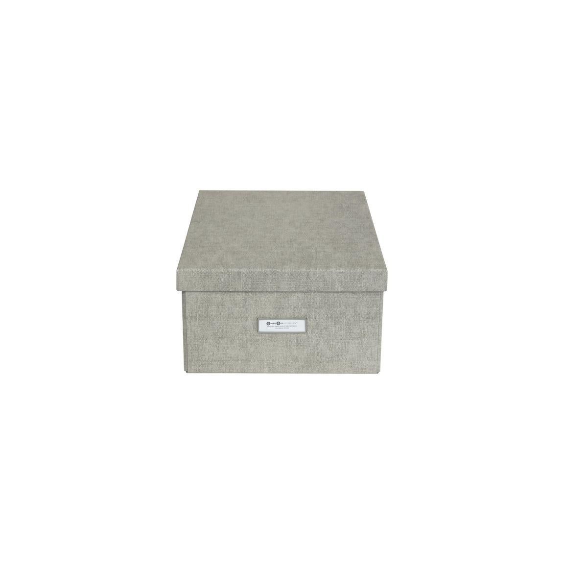 Storage box BIGSO Karin linen