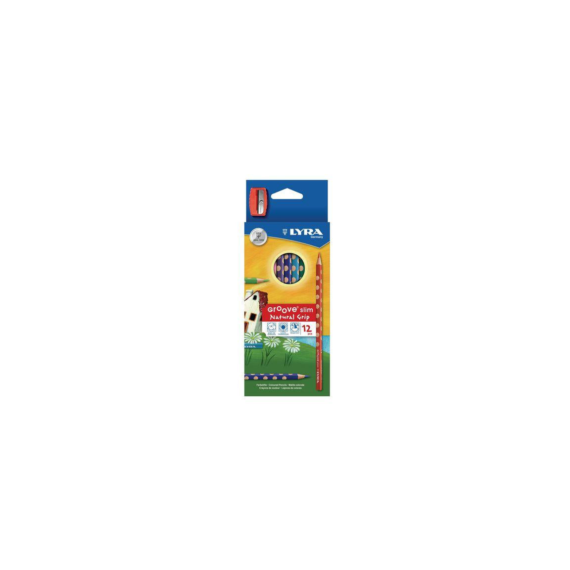 Colour pencil LYRA Groove Slim 12/pack