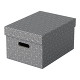 Storage box ESSELTE Home grey M 3/pc
