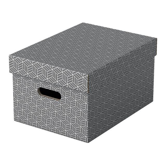 Storage box ESSELTE Home grey M 3/pc