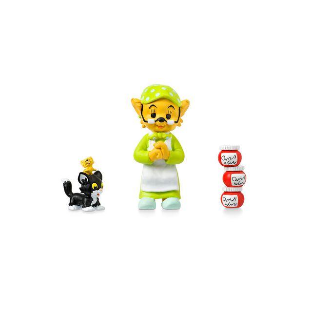 Grandma, Cat, Mouse figurine set 5/pc