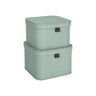 Storage box w.lid cardboard mint 2/pc