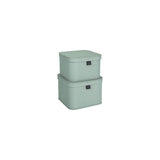 Storage box w.lid cardboard mint 2/pc