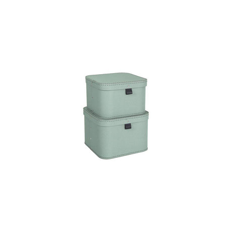 Storage box w.lid cardboard mint 2/pc