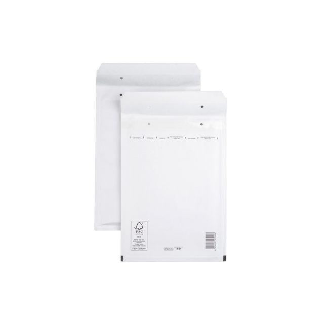 Bubble bag 14 180x265mm white 100/pack