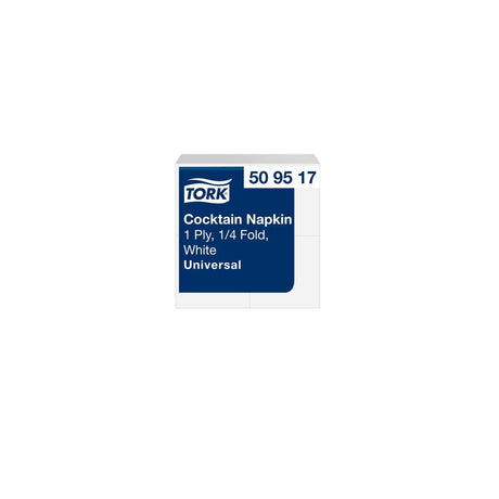 Napkin TORK Cocktail white 1-ply 500/pack