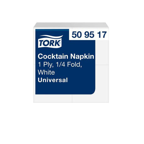 Napkin TORK Cocktail white 1-ply 500/pack