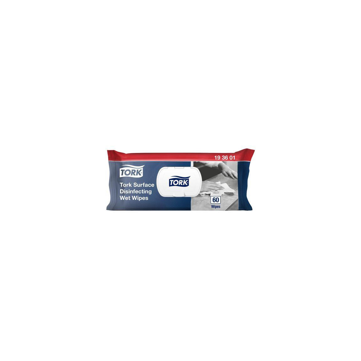 Surface disinfection cloth TORK 60/pack