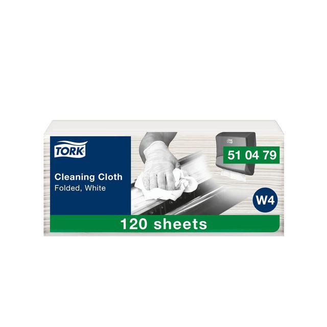 Cleaning cloth TORK W4 Soft white 120/pack