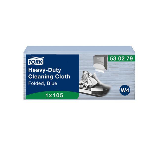 Cleaning cloth TORK W4 Heavy blue 105/pack