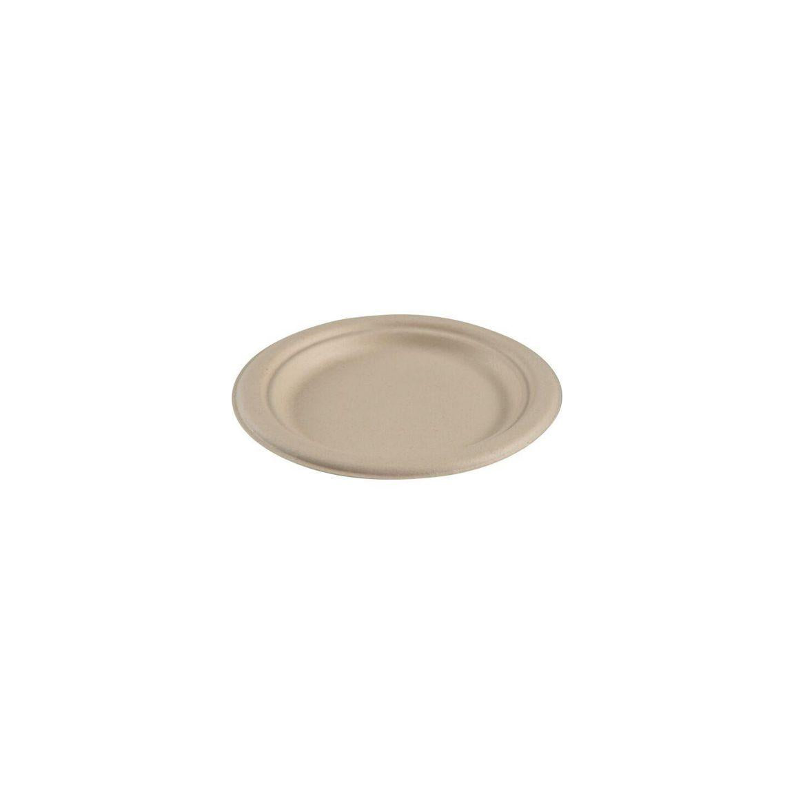 Plate Environmental Bagasse 18 cm 50/pack