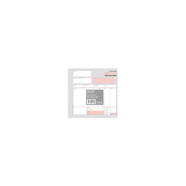 Invoice form 2/3 A4 2x50 sheets