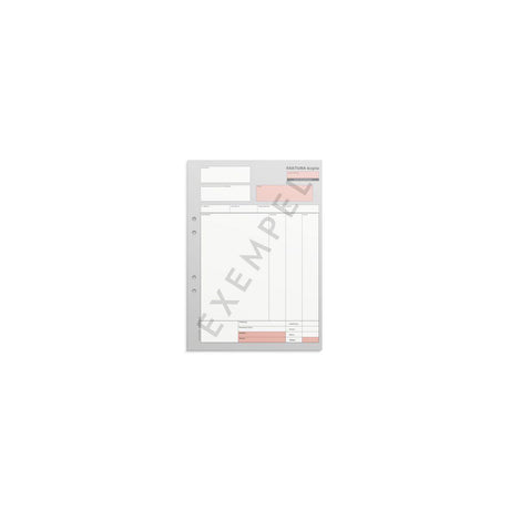 Invoice form A4 2x50 sheets