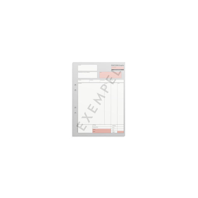 Invoice form A4 2x50 sheets