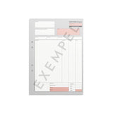 Invoice form A4 2x50 sheets