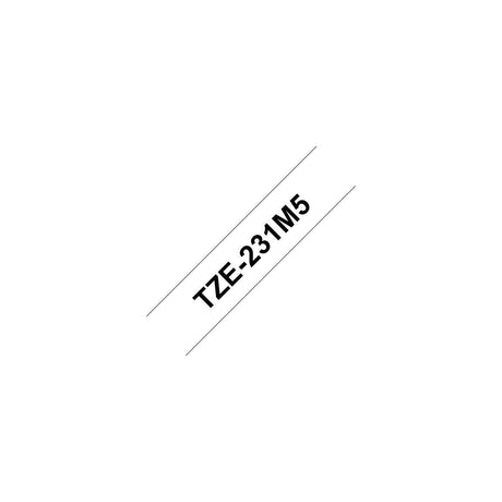 Tape BROTHER TZE231M5 12mm S on V 5/pack