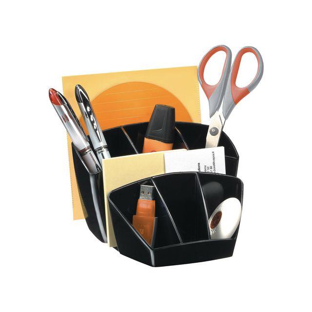 LYRECO 6 compartment storage rack black