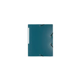 Rubber band folder LYRECO A4 PP 3-colour green