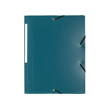 Rubber band folder LYRECO A4 PP 3-colour green
