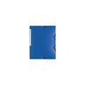 Rubber band folder LYRECO A4 PP 3-colour blue